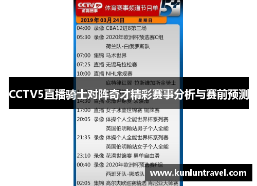 CCTV5直播骑士对阵奇才精彩赛事分析与赛前预测